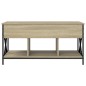 vidaXL Couchtisch Sonoma-Eiche 100x55x50 cm Holzwerkstoff und Metall vidaXL Couchtisch Sonoma-Eiche 100x55x50 cm Holzwerkstoff und Metall