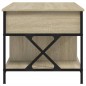 vidaXL Couchtisch Sonoma-Eiche 100x55x50 cm Holzwerkstoff und Metall vidaXL Couchtisch Sonoma-Eiche 100x55x50 cm Holzwerkstoff und Metall