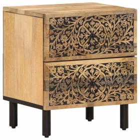 vidaXL Nachttisch 40x33x46 cm Massivholz Mango  