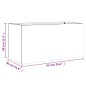 vidaXL Pflanzkübel Olivgrün 62x30x29 cm Stahl vidaXL Pflanzkübel Olivgrün 62x30x29 cm Stahl