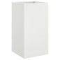 vidaXL Pflanzkübel Weiß 42x38x75 cm Stahl vidaXL Pflanzkübel Weiß 42x38x75 cm Stahl