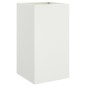 vidaXL Pflanzkübel Weiß 42x38x75 cm Stahl vidaXL Pflanzkübel Weiß 42x38x75 cm Stahl