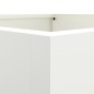 vidaXL Pflanzkübel Weiß 42x38x75 cm Stahl vidaXL Pflanzkübel Weiß 42x38x75 cm Stahl