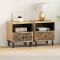 vidaXL Nachttische 2 Stk. 40x33x46 cm Massivholz Mango vidaXL Nachttische 2 Stk. 40x33x46 cm Massivholz Mango