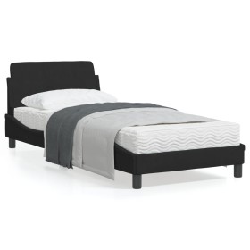 vidaXL Bettgestell mit Kopfteil ohne Matratze Schwarz 80x200 cm Samt