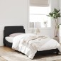 vidaXL Bettgestell mit Kopfteil ohne Matratze Schwarz 80x200 cm Samt