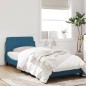 vidaXL Bettgestell mit Kopfteil Blau 80x200 cm Samt vidaXL Bettgestell mit Kopfteil Blau 80x200 cm Samt