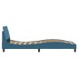 vidaXL Bettgestell mit Kopfteil Blau 80x200 cm Samt vidaXL Bettgestell mit Kopfteil Blau 80x200 cm Samt
