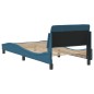 vidaXL Bettgestell mit Kopfteil Blau 80x200 cm Samt vidaXL Bettgestell mit Kopfteil Blau 80x200 cm Samt