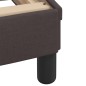vidaXL Bettgestell mit Kopfteil Dunkelbraun 90x190 cm Stoff vidaXL Bettgestell mit Kopfteil Dunkelbraun 90x190 cm Stoff