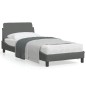 vidaXL Bettgestell ohne Matratze Dunkelgrau 90x200 cm Stoff vidaXL Bettgestell ohne Matratze Dunkelgrau 90x200 cm Stoff