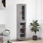 vidaXL Highboard Grau Sonoma 34,5x34x180 cm Holzwerkstoff vidaXL Highboard Grau Sonoma 34,5x34x180 cm Holzwerkstoff