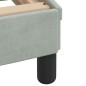 vidaXL Bettgestell ohne Matratze Hellgrau 90x200 cm Samt vidaXL Bettgestell ohne Matratze Hellgrau 90x200 cm Samt