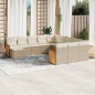 vidaXL 12-tlg. Garten-Sofagarnitur mit Kissen Beige Poly Rattan vidaXL 12-tlg. Garten-Sofagarnitur mit Kissen Beige Poly Rattan
