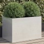 vidaXL Pflanzkübel Silbern 62x40x39 cm Edelstahl vidaXL Pflanzkübel Silbern 62x40x39 cm Edelstahl