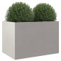 vidaXL Pflanzkübel Silbern 62x40x39 cm Edelstahl vidaXL Pflanzkübel Silbern 62x40x39 cm Edelstahl