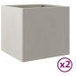 vidaXL Pflanzkübel 2 Stk. Silbern 32x30x29 cm Edelstahl vidaXL Pflanzkübel 2 Stk. Silbern 32x30x29 cm Edelstahl