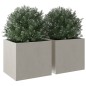 vidaXL Pflanzkübel 2 Stk. Silbern 32x30x29 cm Edelstahl vidaXL Pflanzkübel 2 Stk. Silbern 32x30x29 cm Edelstahl
