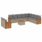 vidaXL 11-tlg. Garten-Sofagarnitur mit Kissen Beige Poly Rattan vidaXL 11-tlg. Garten-Sofagarnitur mit Kissen Beige Poly Rattan