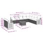 vidaXL 11-tlg. Garten-Sofagarnitur mit Kissen Beige Poly Rattan vidaXL 11-tlg. Garten-Sofagarnitur mit Kissen Beige Poly Rattan