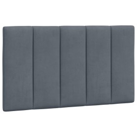 vidaXL Kopfteil-Kissen Dunkelgrau 90 cm Samt
