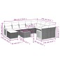 vidaXL 11-tlg. Garten-Sofagarnitur mit Kissen Grau Poly Rattan vidaXL 11-tlg. Garten-Sofagarnitur mit Kissen Grau Poly Rattan