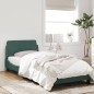 vidaXL Bettgestell ohne Matratze Dunkelgrün 90x190 cm Samt vidaXL Bettgestell ohne Matratze Dunkelgrün 90x190 cm Samt