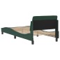 vidaXL Bettgestell ohne Matratze Dunkelgrün 90x190 cm Samt vidaXL Bettgestell ohne Matratze Dunkelgrün 90x190 cm Samt