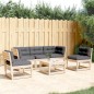 vidaXL 5-tlg. Garten-Sofagarnitur mit Kissen Massivholz Kiefer vidaXL 5-tlg. Garten-Sofagarnitur mit Kissen Massivholz Kiefer