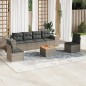 vidaXL 7-tlg. Garten-Sofagarnitur mit Kissen Grau Poly Rattan vidaXL 7-tlg. Garten-Sofagarnitur mit Kissen Grau Poly Rattan