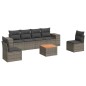 vidaXL 7-tlg. Garten-Sofagarnitur mit Kissen Grau Poly Rattan vidaXL 7-tlg. Garten-Sofagarnitur mit Kissen Grau Poly Rattan