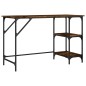 vidaXL Schreibtisch Räuchereiche 120x50x75 cm Metall Holzwerkstoff vidaXL Schreibtisch Räuchereiche 120x50x75 cm Metall Holzwerkstoff