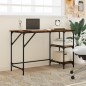 vidaXL Schreibtisch Räuchereiche 120x50x75 cm Metall Holzwerkstoff vidaXL Schreibtisch Räuchereiche 120x50x75 cm Metall Holzwerkstoff