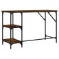 vidaXL Schreibtisch Räuchereiche 120x50x75 cm Metall Holzwerkstoff vidaXL Schreibtisch Räuchereiche 120x50x75 cm Metall Holzwerkstoff