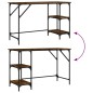 vidaXL Schreibtisch Räuchereiche 120x50x75 cm Metall Holzwerkstoff vidaXL Schreibtisch Räuchereiche 120x50x75 cm Metall Holzwerkstoff