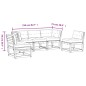 vidaXL 5-tlg. Garten-Sofagarnitur mit Kissen Wachsbraun Kiefernholz vidaXL 5-tlg. Garten-Sofagarnitur mit Kissen Wachsbraun Kiefernholz