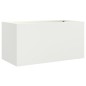 vidaXL Pflanzkübel Weiß 62x30x29 cm Kaltgewalzter Stahl vidaXL Pflanzkübel Weiß 62x30x29 cm Kaltgewalzter Stahl