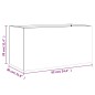 vidaXL Pflanzkübel Weiß 62x30x29 cm Kaltgewalzter Stahl vidaXL Pflanzkübel Weiß 62x30x29 cm Kaltgewalzter Stahl