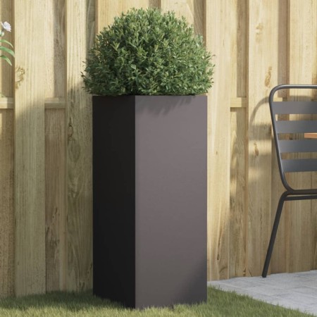 vidaXL Pflanzkübel Schwarz 32x27,5x75 cm Kaltgewalzter Stahl
