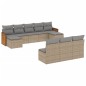 vidaXL 10-tlg. Garten-Sofagarnitur mit Kissen Beige Poly Rattan vidaXL 10-tlg. Garten-Sofagarnitur mit Kissen Beige Poly Rattan
