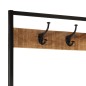 vidaXL Garderobenständer 90x35x180 cm Massivholz Mango und Eisen vidaXL Garderobenständer 90x35x180 cm Massivholz Mango und Eisen