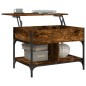 vidaXL Couchtisch Räuchereiche 70x50x50 cm Holzwerkstoff und Metall vidaXL Couchtisch Räuchereiche 70x50x50 cm Holzwerkstoff und Metall