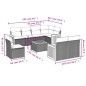 vidaXL 9-tlg. Garten-Sofagarnitur mit Kissen Beige Poly Rattan vidaXL 9-tlg. Garten-Sofagarnitur mit Kissen Beige Poly Rattan