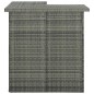 16-tlg. Gartenbar-Set mit Kissen Poly Rattan Grau 16-tlg. Gartenbar-Set mit Kissen Poly Rattan Grau