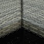 16-tlg. Gartenbar-Set mit Kissen Poly Rattan Grau 16-tlg. Gartenbar-Set mit Kissen Poly Rattan Grau