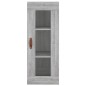 vidaXL Highboard Grau Sonoma 34,5x34x180 cm Holzwerkstoff vidaXL Highboard Grau Sonoma 34,5x34x180 cm Holzwerkstoff