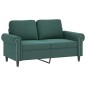 vidaXL 2-Sitzer-Sofa Dunkelgrün 120 cm Samt vidaXL 2-Sitzer-Sofa Dunkelgrün 120 cm Samt