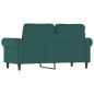 vidaXL 2-Sitzer-Sofa Dunkelgrün 120 cm Samt vidaXL 2-Sitzer-Sofa Dunkelgrün 120 cm Samt