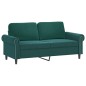 vidaXL 2-Sitzer-Sofa Dunkelgrün 140 cm Samt vidaXL 2-Sitzer-Sofa Dunkelgrün 140 cm Samt