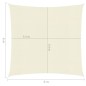 vidaXL Sonnensegel 160 g/m² Creme 6x6 m HDPE vidaXL Sonnensegel 160 g/m² Creme 6x6 m HDPE